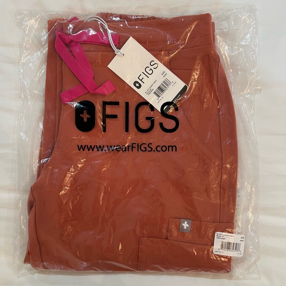Figs Terracotta Scrub Pants